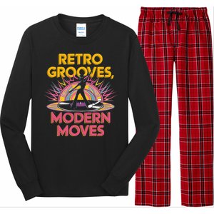 Retro Grooves Modern Moves Vinyl Fan Long Sleeve Pajama Set