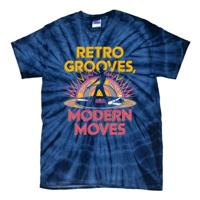 Retro Grooves Modern Moves Vinyl Fan Tie-Dye T-Shirt