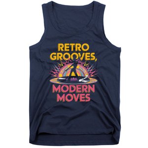 Retro Grooves Modern Moves Vinyl Fan Tank Top