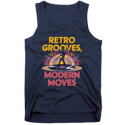 Retro Grooves Modern Moves Vinyl Fan Tank Top