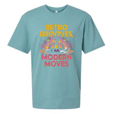 Retro Grooves Modern Moves Vinyl Fan Sueded Cloud Jersey T-Shirt