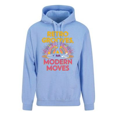 Retro Grooves Modern Moves Vinyl Fan Unisex Surf Hoodie