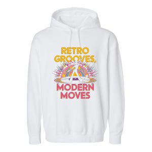 Retro Grooves Modern Moves Vinyl Fan Garment-Dyed Fleece Hoodie