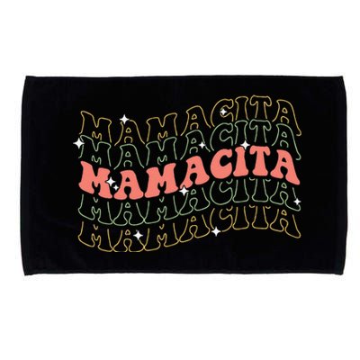 Retro Groovy Mamacita Mexican Mom Mothers Day Cinco De Mayo Microfiber Hand Towel