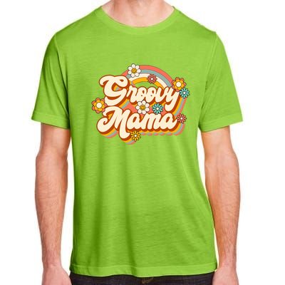 Retro Groovy Mama Family Birthday 60s 70s Hippie Costume Adult ChromaSoft Performance T-Shirt