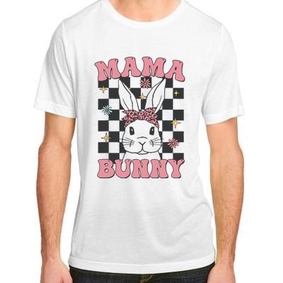 Retro Groovy Mama Bunny Matching Family Easter Mom Mother Adult ChromaSoft Performance T-Shirt