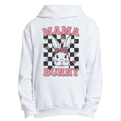 Retro Groovy Mama Bunny Matching Family Easter Mom Mother Urban Pullover Hoodie