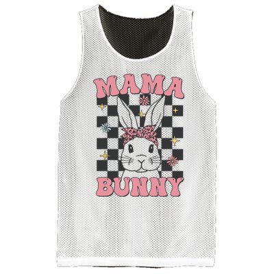 Retro Groovy Mama Bunny Matching Family Easter Mom Mother Mesh Reversible Basketball Jersey Tank