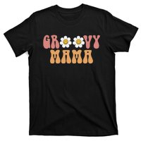 Retro Groovy Mama 70s Aesthetic 1970's Mother's Day T-Shirt