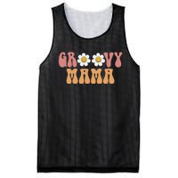 Retro Groovy Mama 70s Aesthetic 1970's Mother's Day Mesh Reversible Basketball Jersey Tank