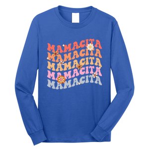 Retro Groovy Mamacita Cinco De Mayo Mexican Mom Fiesta Cool Gift Long Sleeve Shirt