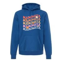 Retro Groovy Mamacita Cinco De Mayo Mexican Mom Fiesta Cool Gift Premium Hoodie