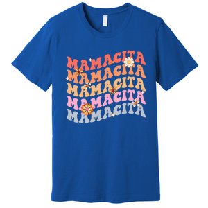 Retro Groovy Mamacita Cinco De Mayo Mexican Mom Fiesta Cool Gift Premium T-Shirt