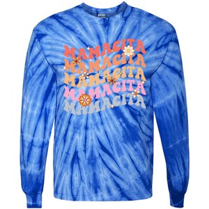 Retro Groovy Mamacita Cinco De Mayo Mexican Mom Fiesta Cool Gift Tie-Dye Long Sleeve Shirt