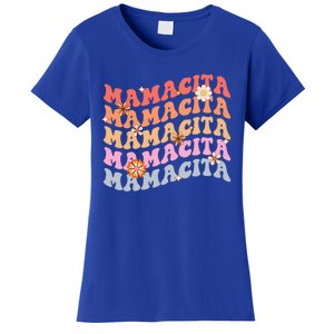 Retro Groovy Mamacita Cinco De Mayo Mexican Mom Fiesta Cool Gift Women's T-Shirt