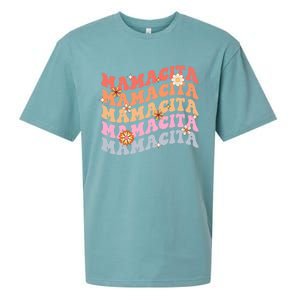 Retro Groovy Mamacita Cinco De Mayo Mexican Mom Fiesta Cool Gift Sueded Cloud Jersey T-Shirt