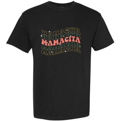 Retro Groovy Mamacita Mexican Mom Mothers Day Cinco De Mayo Garment-Dyed Heavyweight T-Shirt