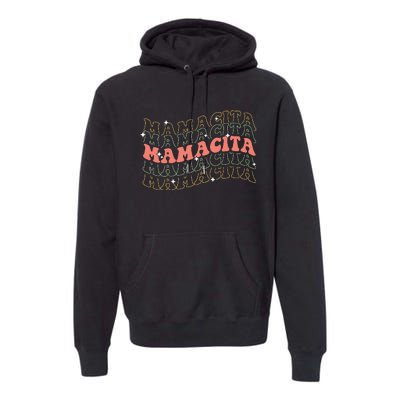 Retro Groovy Mamacita Mexican Mom Mothers Day Cinco De Mayo Premium Hoodie