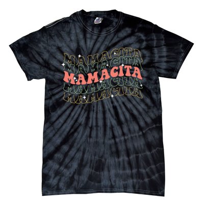 Retro Groovy Mamacita Mexican Mom Mothers Day Cinco De Mayo Tie-Dye T-Shirt