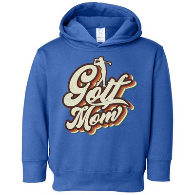 Retro Golf Mom Sports Mama Mothers Day Cool Gift Toddler Hoodie