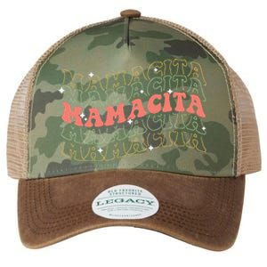 Retro Groovy Mamacita Mexican Mom Mothers Day Cinco De Mayo Legacy Tie Dye Trucker Hat