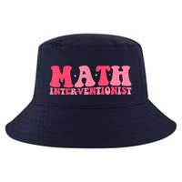 Retro Groovy Math Interventionist Teacher Math Intervention Cool Comfort Performance Bucket Hat