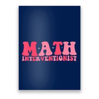 Retro Groovy Math Interventionist Teacher Math Intervention Poster