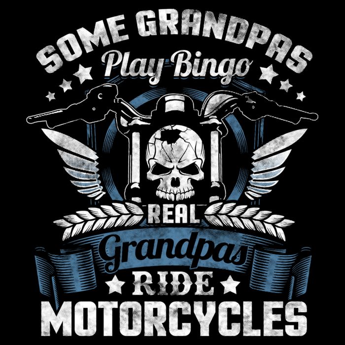 Real Grandpa Motorcycle Biker Gift Long Sleeve Shirt