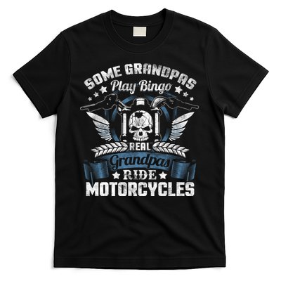 Real Grandpa Motorcycle Biker Gift T-Shirt