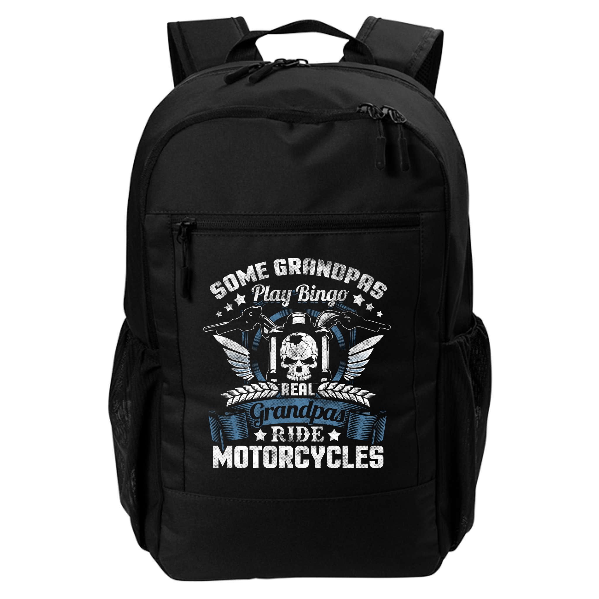 Real Grandpa Motorcycle Biker Gift Backpack