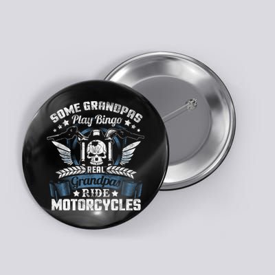 Real Grandpa Motorcycle Biker Gift Button