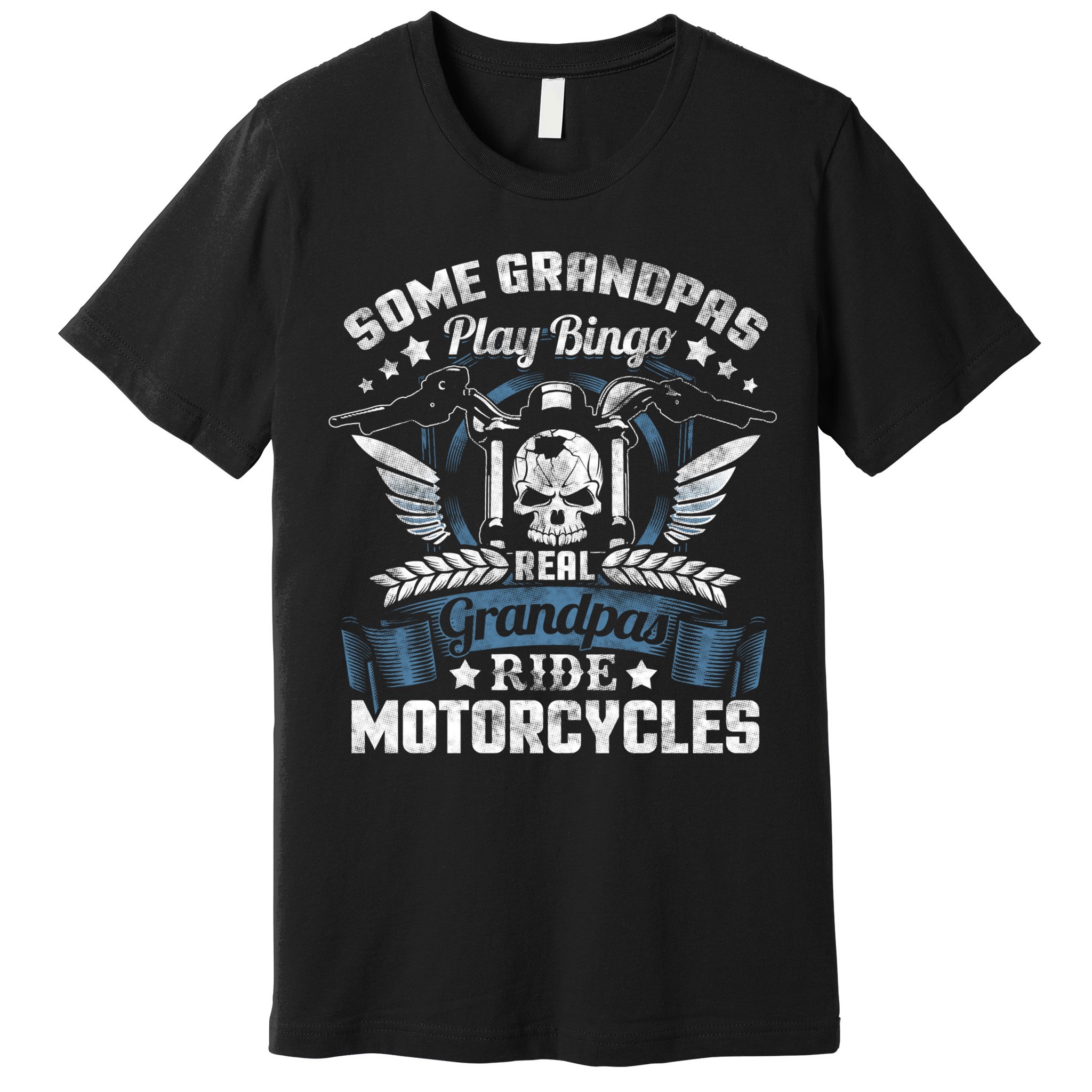 Real Grandpa Motorcycle Biker Gift Premium T-Shirt