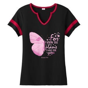 Religious Gifts Mom Women Christian Bible Verse Butterfly Ladies Halftime Notch Neck Tee