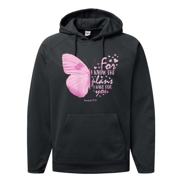 Religious Gifts Mom Women Christian Bible Verse Butterfly Performance Fleece Hoodie