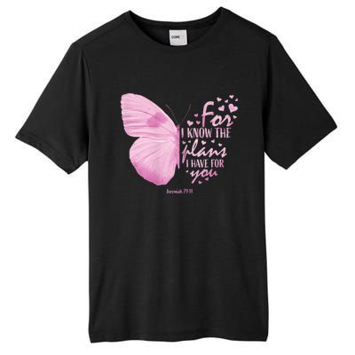 Religious Gifts Mom Women Christian Bible Verse Butterfly Tall Fusion ChromaSoft Performance T-Shirt