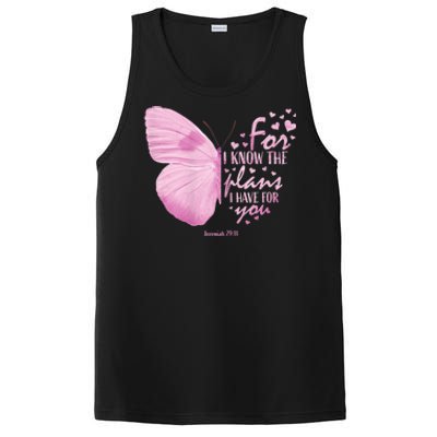 Religious Gifts Mom Women Christian Bible Verse Butterfly PosiCharge Competitor Tank