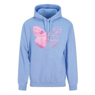 Religious Gifts Mom Women Christian Bible Verse Butterfly Unisex Surf Hoodie