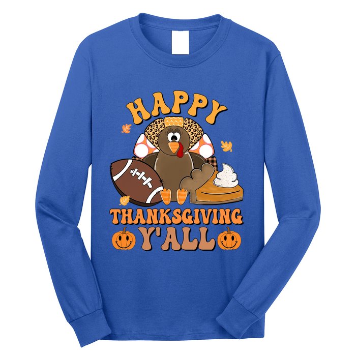 Retro Groovy Meet Me At The Pumpkin Patch Fall Thanksgiving Gift Long Sleeve Shirt