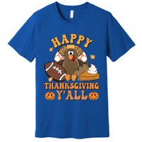 Retro Groovy Meet Me At The Pumpkin Patch Fall Thanksgiving Gift Premium T-Shirt