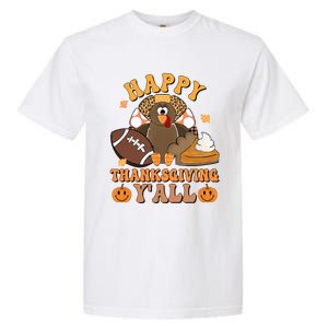 Retro Groovy Meet Me At The Pumpkin Patch Fall Thanksgiving Gift Garment-Dyed Heavyweight T-Shirt