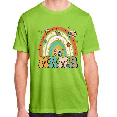 Retro Groovy Mama Matching Family Mother's Day Party Adult ChromaSoft Performance T-Shirt