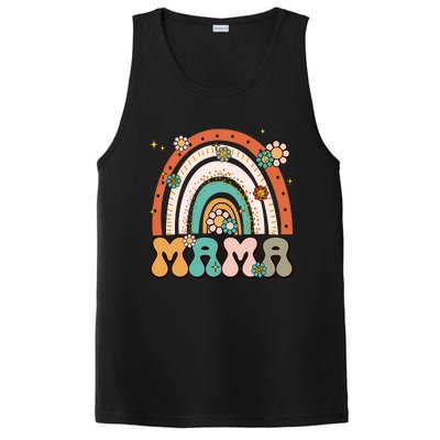 Retro Groovy Mama Matching Family Mother's Day Party PosiCharge Competitor Tank