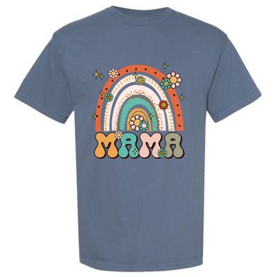 Retro Groovy Mama Matching Family Mother's Day Party Garment-Dyed Heavyweight T-Shirt