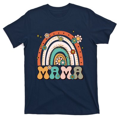 Retro Groovy Mama Matching Family Mother's Day Party T-Shirt