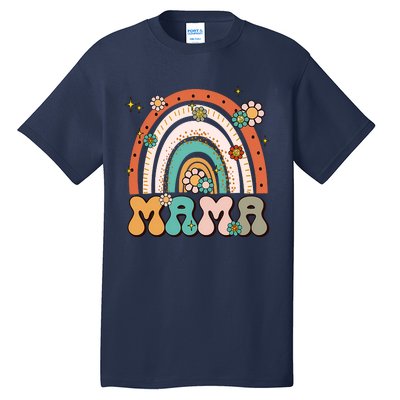 Retro Groovy Mama Matching Family Mother's Day Party Tall T-Shirt