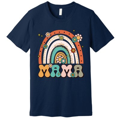 Retro Groovy Mama Matching Family Mother's Day Party Premium T-Shirt