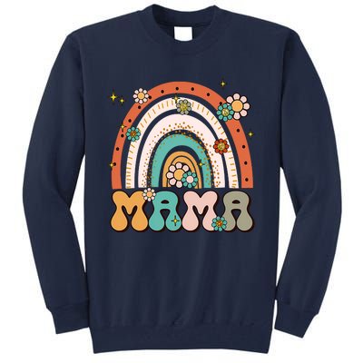 Retro Groovy Mama Matching Family Mother's Day Party Tall Sweatshirt