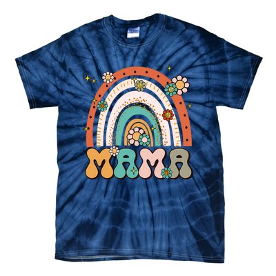 Retro Groovy Mama Matching Family Mother's Day Party Tie-Dye T-Shirt