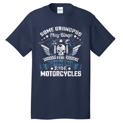 Real Grandpa Motorcycle Biker Gift Tall T-Shirt