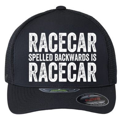 Racecar Gift Mechanic Fast Race Car Racing Funny Cute Gift Flexfit Unipanel Trucker Cap